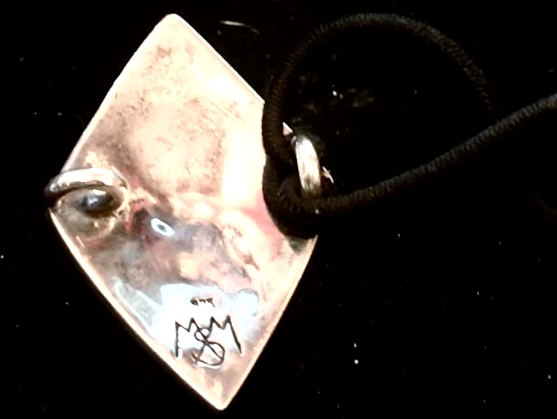 SKULL AND BONES PONYTAIL HOLDER - 92.5 STERLING SILVER HAIR  display picture 3
